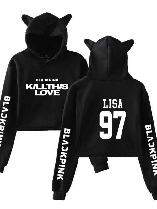 Blackpink Cropped Hoodie – Lisa