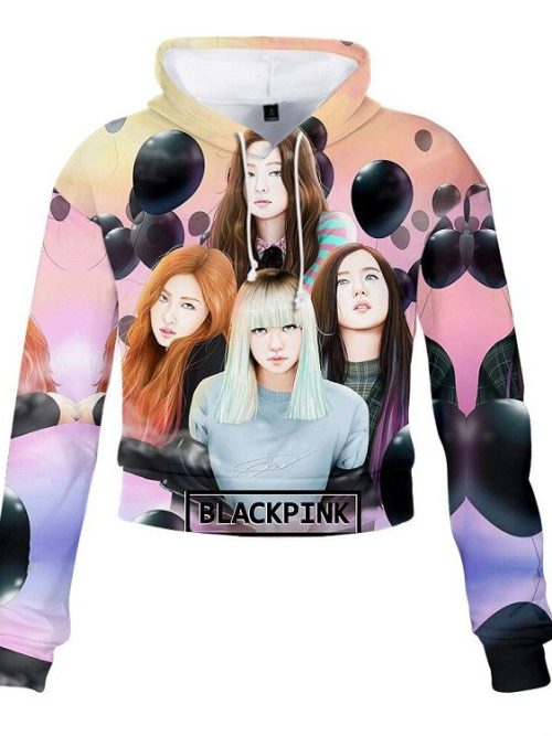 Blackpink Cropped Hoodie #10