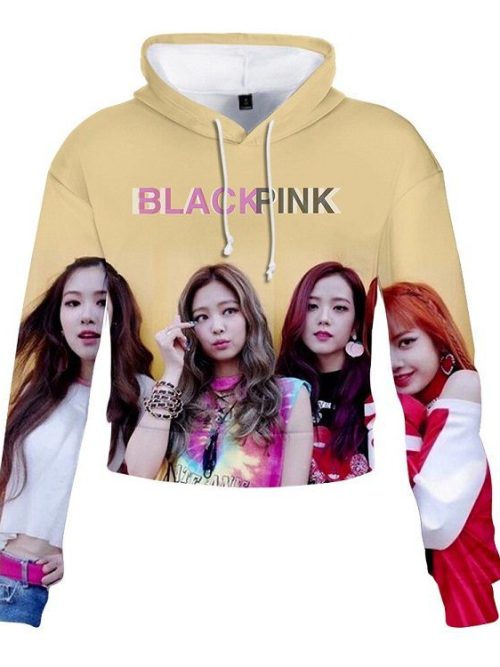 Blackpink Cropped Hoodie #11