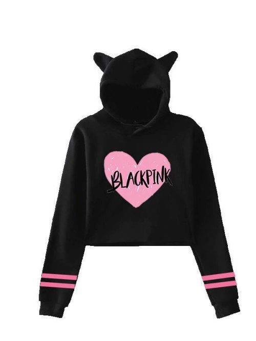 Blackpink Cropped Hoodie #42 + Socks