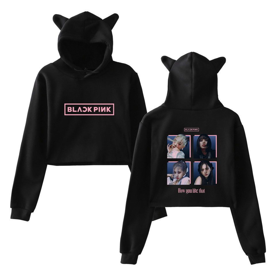 Blackpink How You Like That Cropped Hoodie 