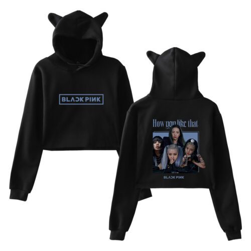 Blackpink How You Like That Cropped Hoodie #7