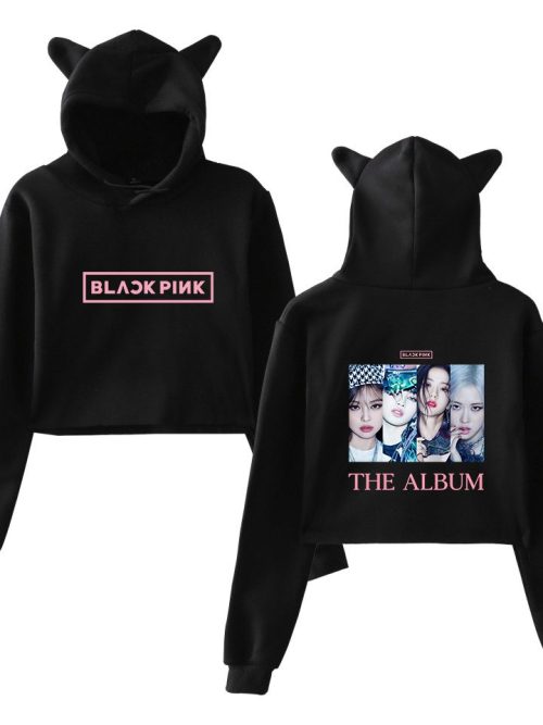 Blackpink The Album Cropped Hoodie #5