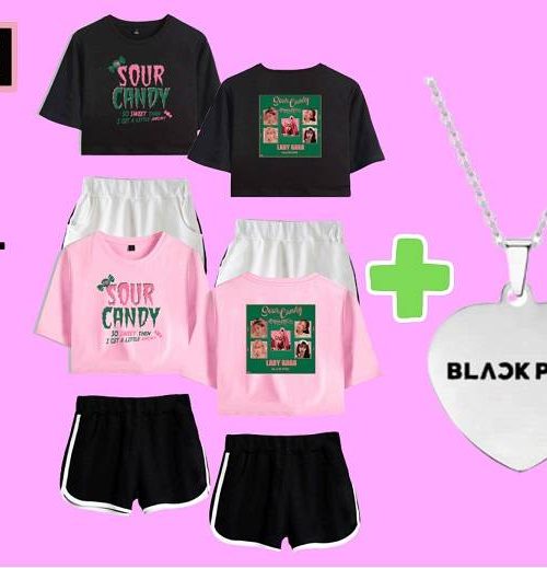 Blackpink Pack: Tracksuit + Necklace + FREE Socks & Keychain
