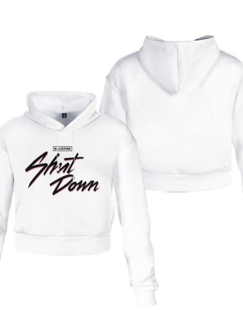 Blackpink Shut Down Cropped Hoodie #1