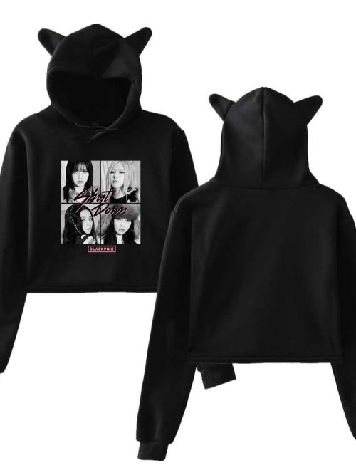 Blackpink Shut Down Cropped Hoodie #2