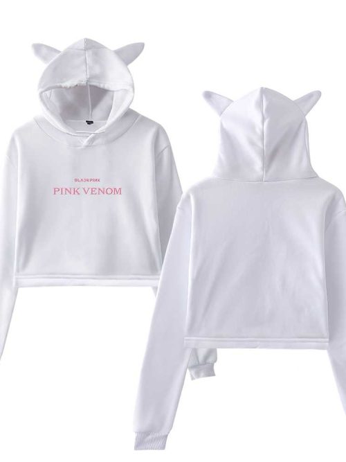 Blackpink Pink Venom Cropped Hoodie #5