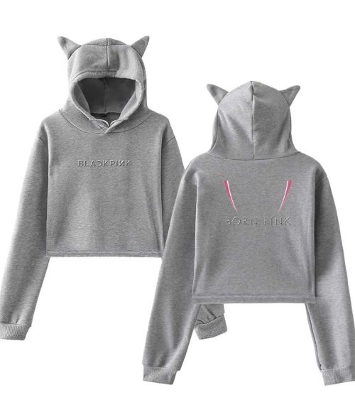 Blackpink Pink Venom Cropped Hoodie #6