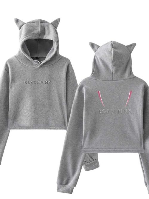 Blackpink Pink Venom Cropped Hoodie #6
