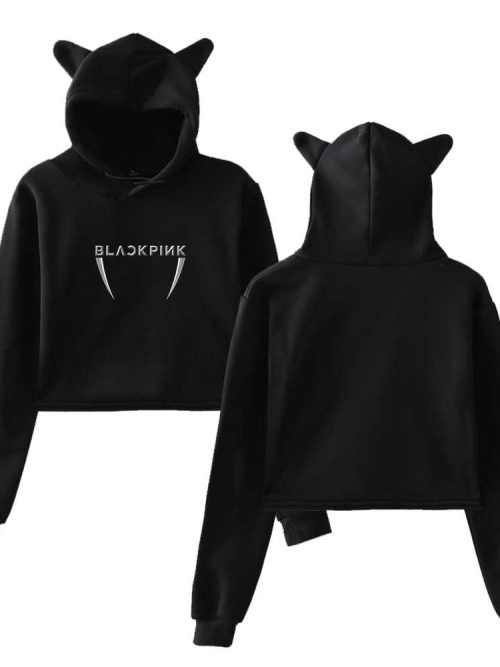 Blackpink Pink Venom Cropped Hoodie #7