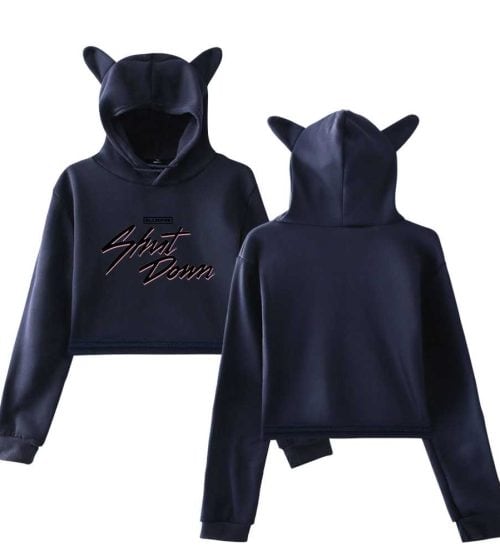 Blackpink Shut Down Cropped Hoodie #3