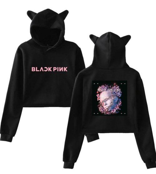 Blackpink Ready for Love Cropped Hoodie #1