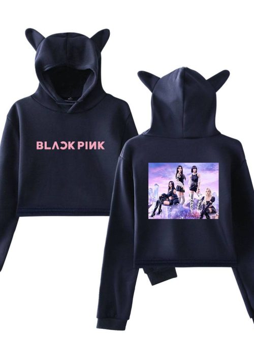 Blackpink Ready for Love Cropped Hoodie #3