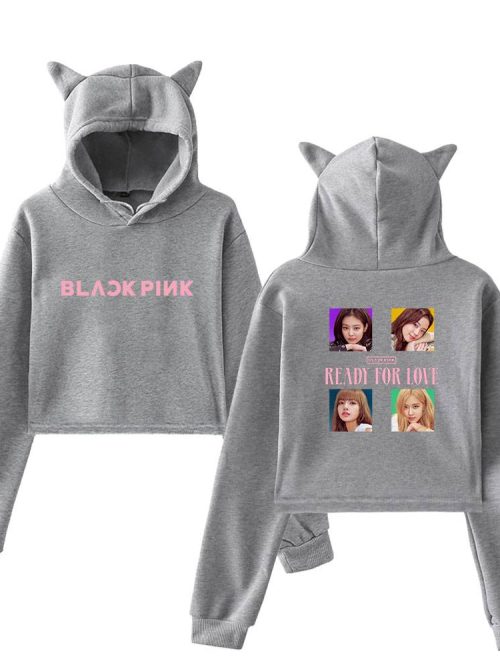 Blackpink Ready for Love Cropped Hoodie #4