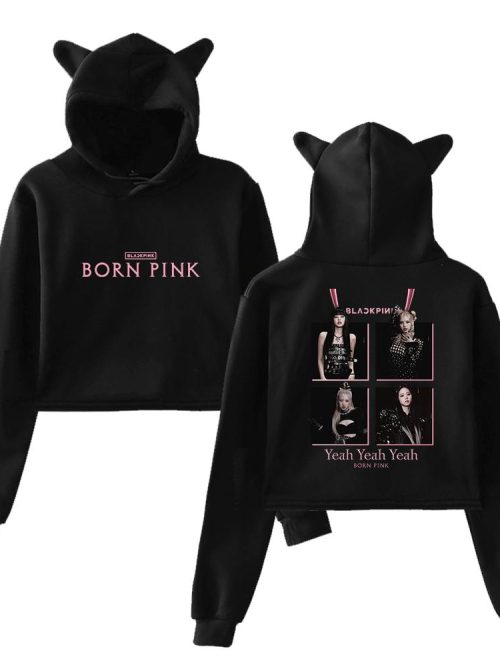 Blackpink Born Pink Cropped Hoodie #5