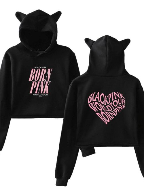 Blackpink Born Pink Cropped Hoodie #6