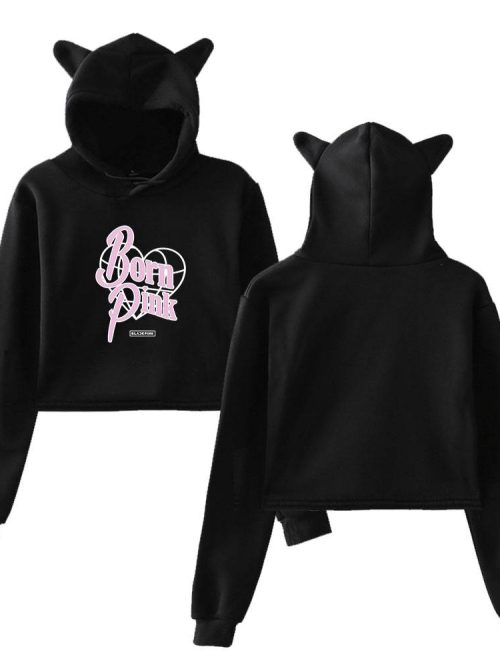 Blackpink Born Pink Cropped Hoodie #8