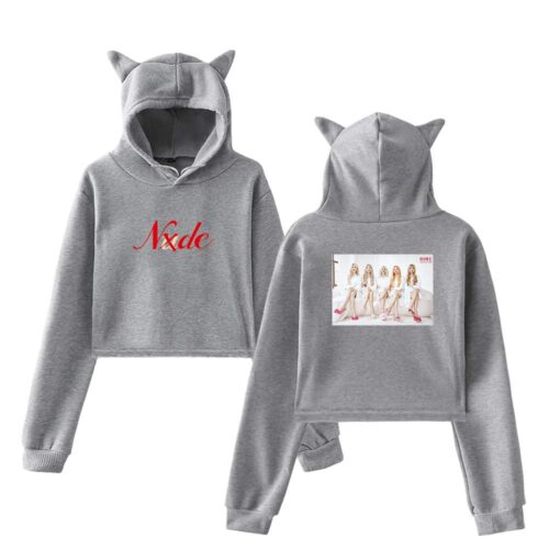 Gidle Cropped Hoodie #4