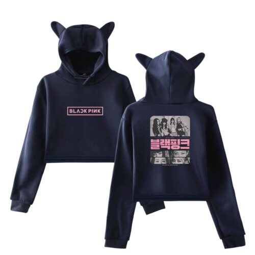 Blackpink Born Pink Cropped Hoodie #13