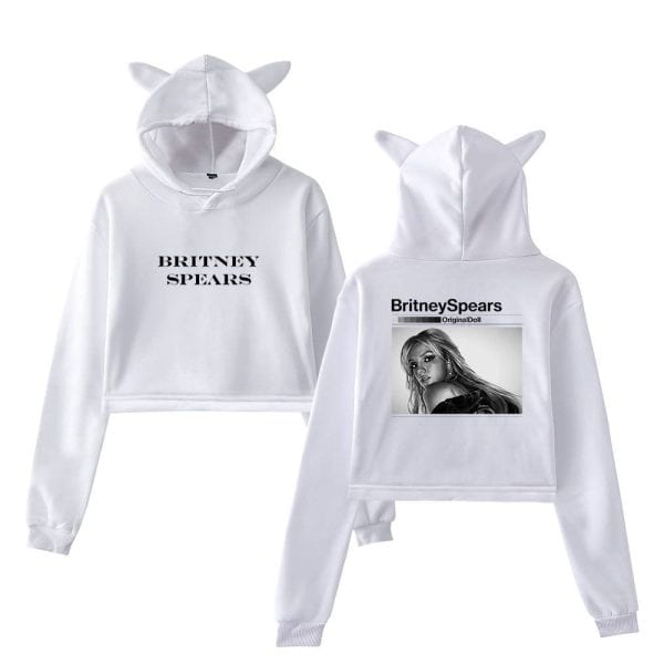 Britney Spears Cropped Hoodie #2 - Image 2