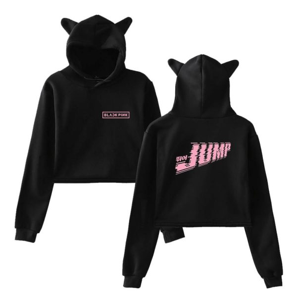 Blackpink Jump Cropped Hoodie #3 - Image 2